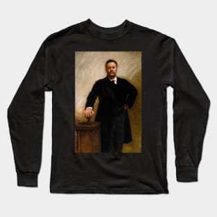 Portrait of Theodore Roosevelt by John Singer Sargent Long Sleeve T-Shirt